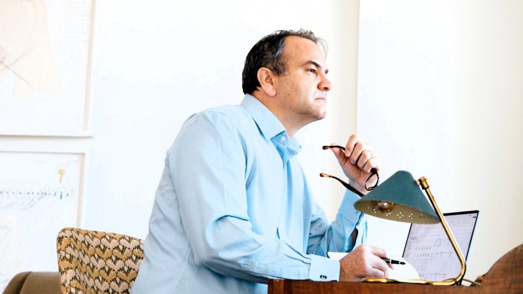 Haitham Wahab at desk